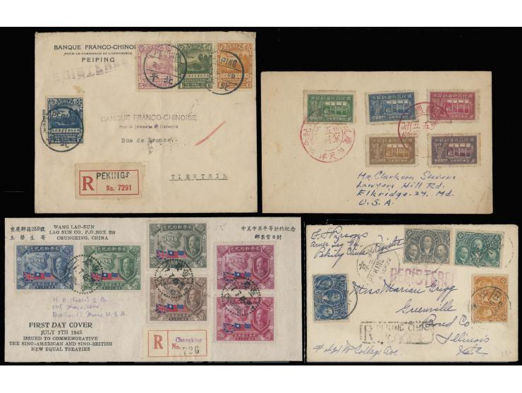 including The Northwest Scientific Expedition Commemorative, 40th Anniv. Of The Chinese Postal Services, Return of Nationalis