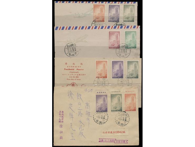one from Taipei to Kaohsiung, others unaddressed. VF-F.
