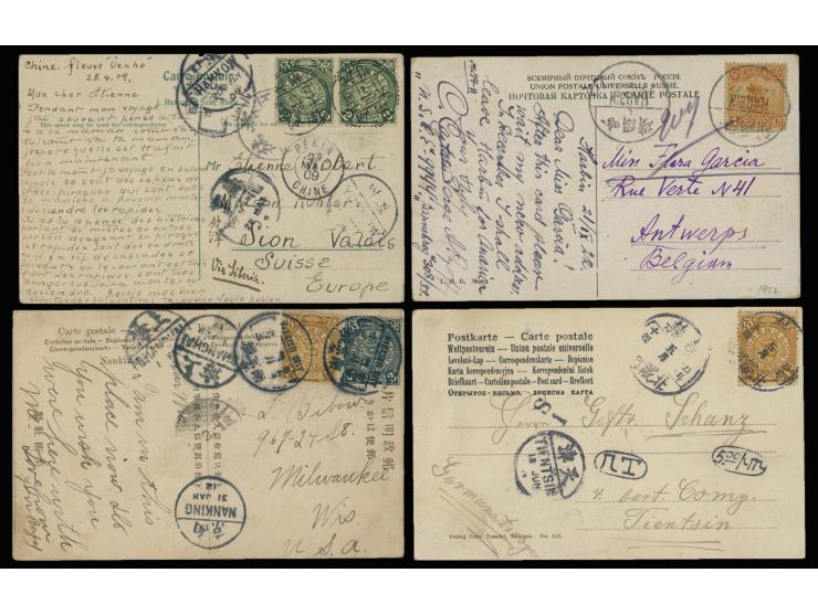 plus a colourful postcard f.w. Junk issues. All addressed. VF-F.
