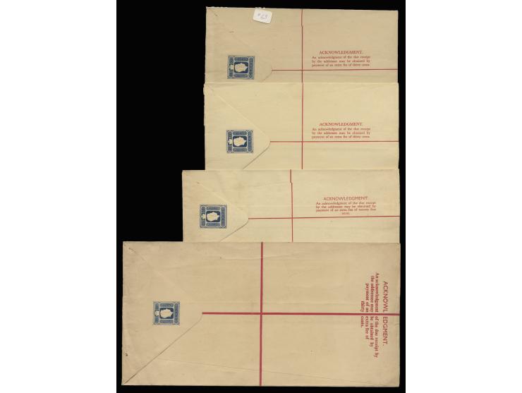 including size H x 2, size H2 x 1 and size K x 1. All unsused. VF-F.
