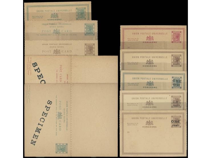 including two Specimen cards. All unused. VF-F.
