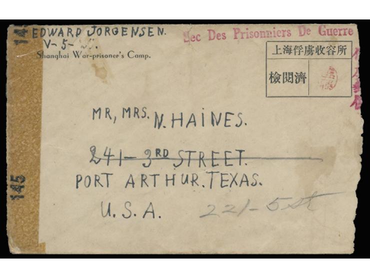 bearing censor's name chop and sealed by censored label. VF-F.
