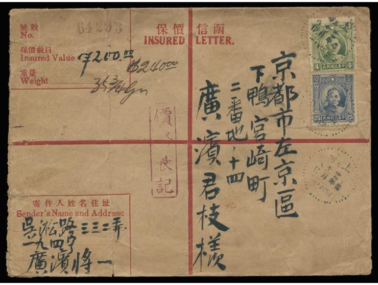 f.w. SYS issues x 2, tied by Shanghai cds., VF-F.
