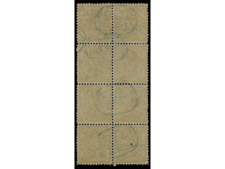 canceled by Tientsin Customs seals. VF-F.
