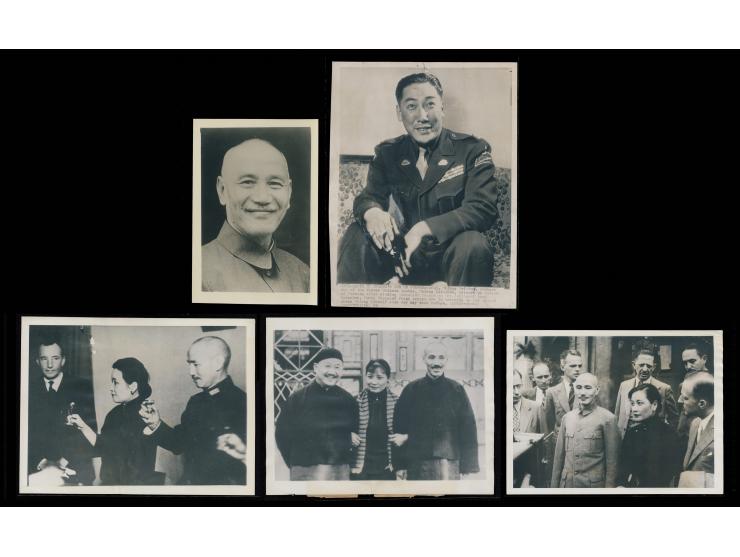 including one photograph of Chiang Kai-shek, three photographs featuring Chiang Kai-shek together with Soong Mei-ling, and on