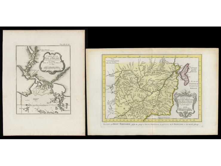 comprising a map of Eastern Tartary, Korea and Manchuria, and a coastal chart of the bay near Hinghwa, Fukien, the former sho