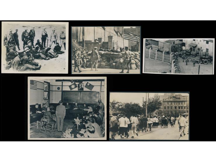 a group of 12 original press photographs relating to the Sino-Japanese War and the immediate postwar period in China, most is